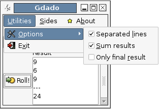 Gdado screenshot